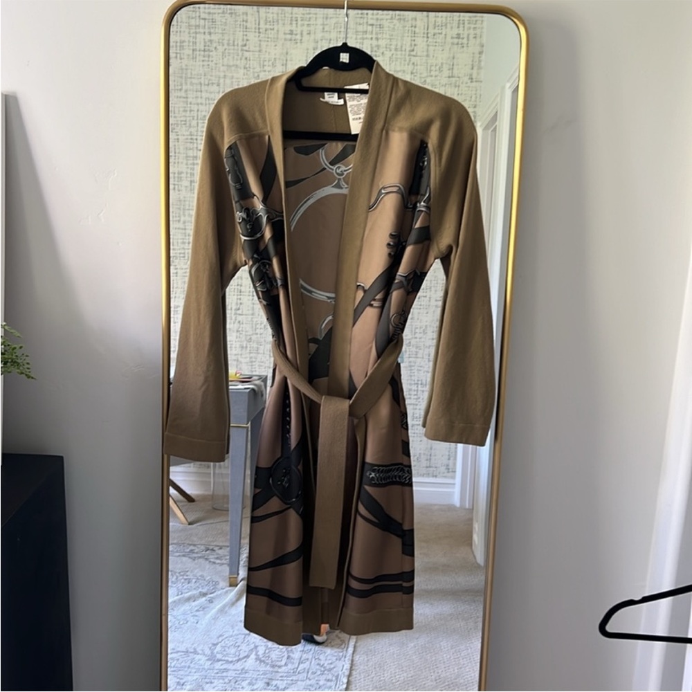 Hermes Brown and Black Women's Sweater